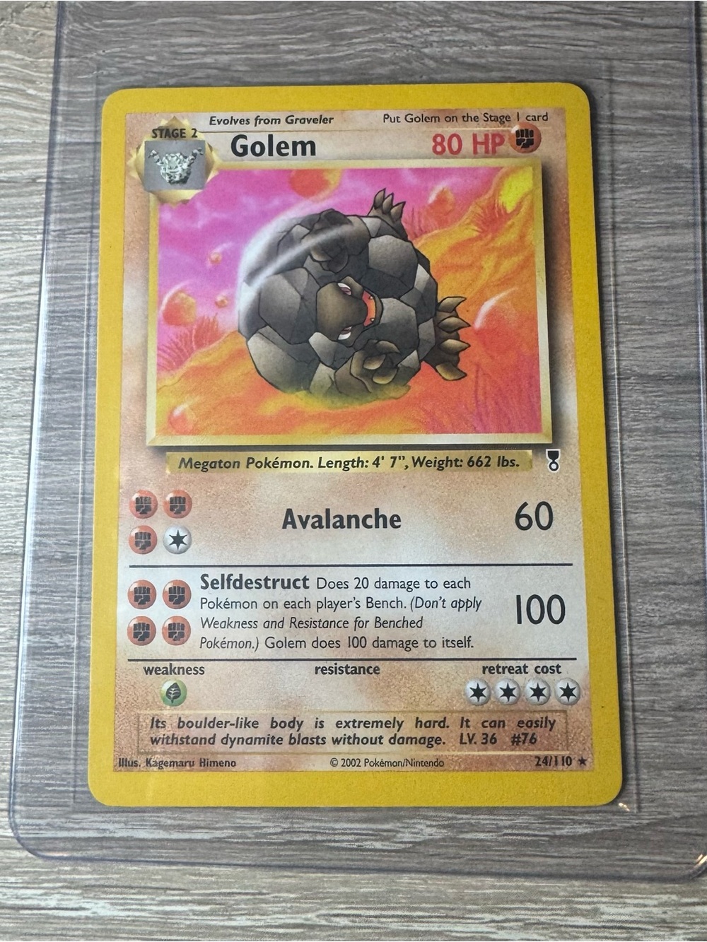 Golem #24/Pokemon Legendary Collection